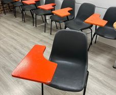 School chairs with built in desktop