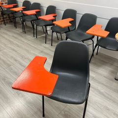 School chairs with built in desktop