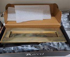 From The Anvil Polished Brass Traditional Letterbox Model 46549