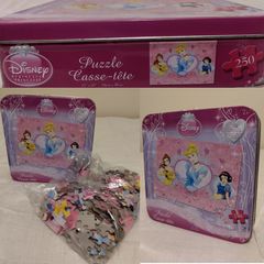 Disney Princess Jigsaw Puzzle In Metal Storage Tin