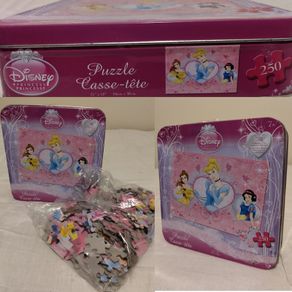 Disney Princess Jigsaw Puzzle In Metal Storage Tin
