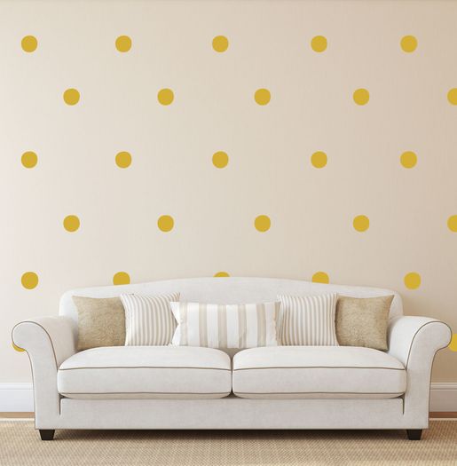 Polka Dot Stickers, Removable Wallpaper, Gold Pattern Decals, Wallpaper decal, Confetti Decals, Nursery Decor, Nursery Decals