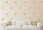 Polka Dot Stickers, Removable Wallpaper, Gold Pattern Decals, Wallpaper decal, Confetti Decals, Nursery Decor, Nursery Decals