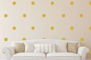 Polka Dot Stickers, Removable Wallpaper, Gold Pattern Decals, Wallpaper decal, Confetti Decals, Nursery Decor, Nursery Decals