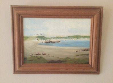 Art - oil on Board. ( Initialed B.B. )