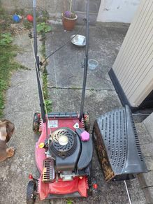 petrol lawnmower