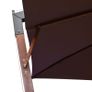Hanging Parasol with Pole Bordeaux Red 3x3 m Solid Fir Wood Image 4