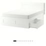 Ikea Brimnes Double Bed And Abygda Mattress Image 6