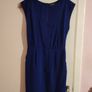 Warehouse Navy Midi Dress Image 2