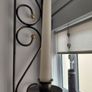 Wrought iron mirror with candle stands either side Image 4
