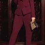 Burgandy backless lavish alice jumpsuit Image 2