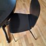 Black IKEA kitchen chairs x 6 Image 5