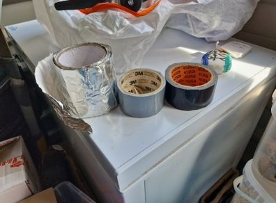 duct tape and foil tape