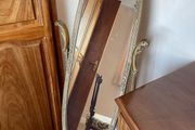 Late 19th-century oval cheval free-standing dressing mirror.
