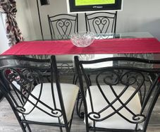 Dining table and 4 chairs