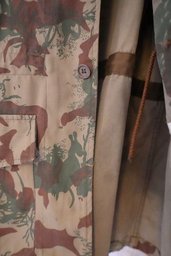 Vintage South African Police Camo Field Jacket 1984 Size M Bush Jacket