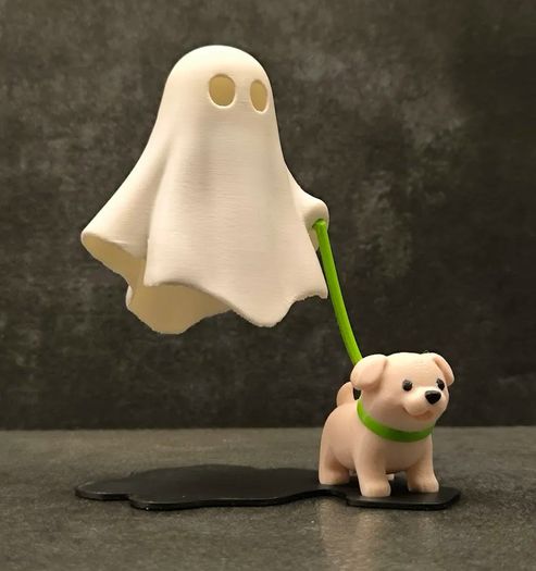 Ghost with dog table lamp perfect for Halloween Decoration