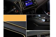 5M Gold AUTO ACCESSORIES CAR Universal Interior Decorative Strip CHROME Shiny