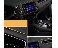 5M Gold AUTO ACCESSORIES CAR Universal Interior Decorative Strip CHROME Shiny