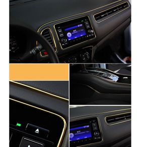 5M Gold AUTO ACCESSORIES CAR Universal Interior Decorative Strip CHROME Shiny