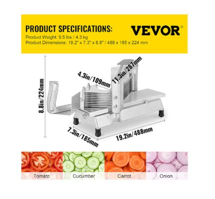 Vevor fruit and vegatable Slicer