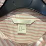 Ladies pink and white striped shirt Image 4