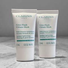 New Clarins Paris Cryo-Flash Cream-Mask Duo