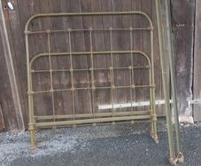 French antique wrought iron single bed frame
