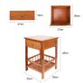 BRAND NEW Bamboo Bedside Table with Drawer Image 3