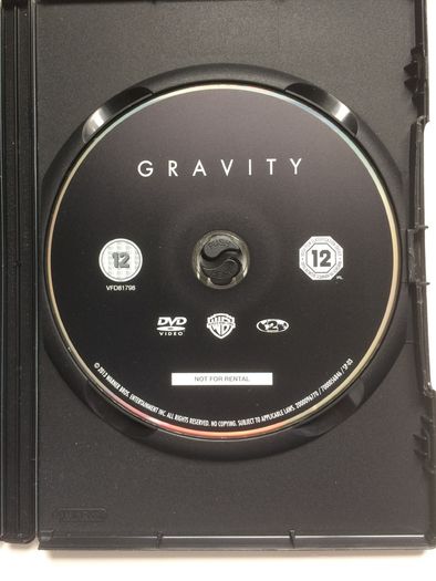 Gravity (Alfonso Cuaron Film) [2013] Sandra Bullock & George Clooney [Movie DVD] Academy Award Winner