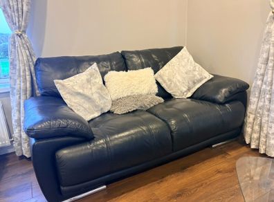 Leather Two seater Three seater couch