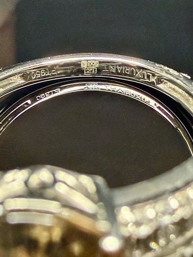 Diamond 950 Platinum AAA Turkizite & Diamond Statement Ring