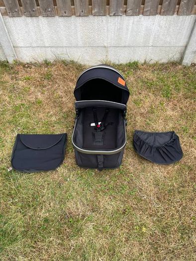 Magic ZC 3 in 1 Pushchair Pram Travel System, Baby Stroller 3 in 1 with Reversible Two Pushing Modes, Newborn Infant Carriage One-Click Folding, Toddler Buggy Aluminum Frame (739 Black)