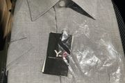 Y7 mens grey short sleeved shirt size 17 new