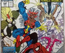 Amazing Spider-Man #340 1st Appearance The Femme Fatales.(1990)