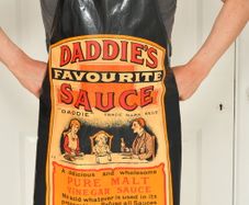 Apron  Rare 1960s Vintage Daddies Favourite Sauce  Collectible