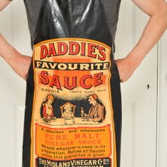 Apron  Rare 1960s Vintage Daddies Favourite Sauce  Collectible