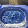 19th Century Willow Pattern Stoneware Platter Image 4