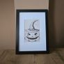 Framed canvas with pumpkin drawing Image 2