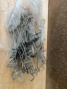 Stainless Steel Cavity Wall Ties 150mm, with Wall Plugs, Unused