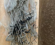 Stainless Steel Cavity Wall Ties 150mm, with Wall Plugs, Unused
