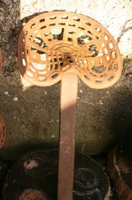 Antique PIERCE Cast Iron Tractor Seat