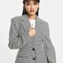 Black & White Houndstooth Blazer Image 3