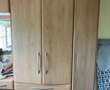 Fitted wardrobe with mirror & drawers for sale..excellent condition but needs to be de-assembled & re-assembled