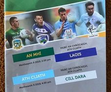 2019 Dublin v Kildare & Meath v Laois - GAA Leinster Senior Football Semi Finals Programme