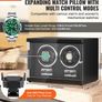 Automatic Dual Watch Winder with 2 Super Quiet Japanese Mabuchi Motors, Blue LED Light and Adapter, High-Density Board Shell Image 2