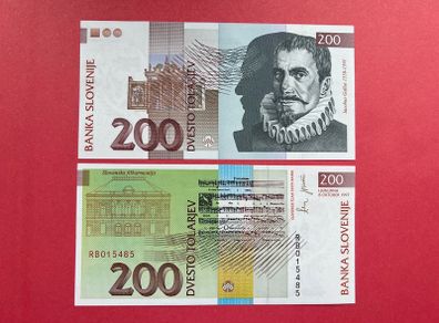 Slovenia  200  Tolarjev  1997  PICK  15b  ( Uncirculated )