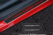 4PCS Car Carbon Fiber Door Sill Guard Sticker For Volkswagen VW Scirocco CC GOLF CADDY Emblem Auto Threshold Anti Scratch Decal
