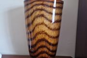 glass tiger stripe vase