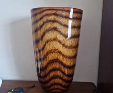 glass tiger stripe vase